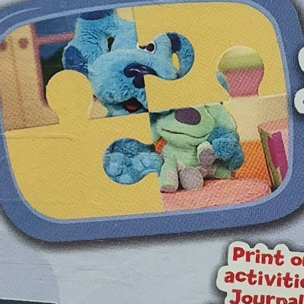 Nick Jr. Blue's Clues Room Blue Talks! Manual & Activity 2004 PC CD-ROM, Sealed!